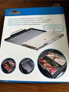 Stainless Steel Multi-Functional Grill Topper - Silver